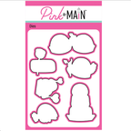Pink and Main Chocolate Love Clear Stamp and Die Set image 2