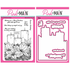Pink and Main Christmas Candles Clear Stamp and Die Set