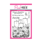 Pink and Main Christmas Candles Clear Stamps pm0823