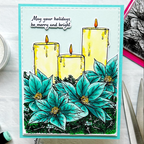 Pink and Main Christmas Candles Dies pnm791 holidays