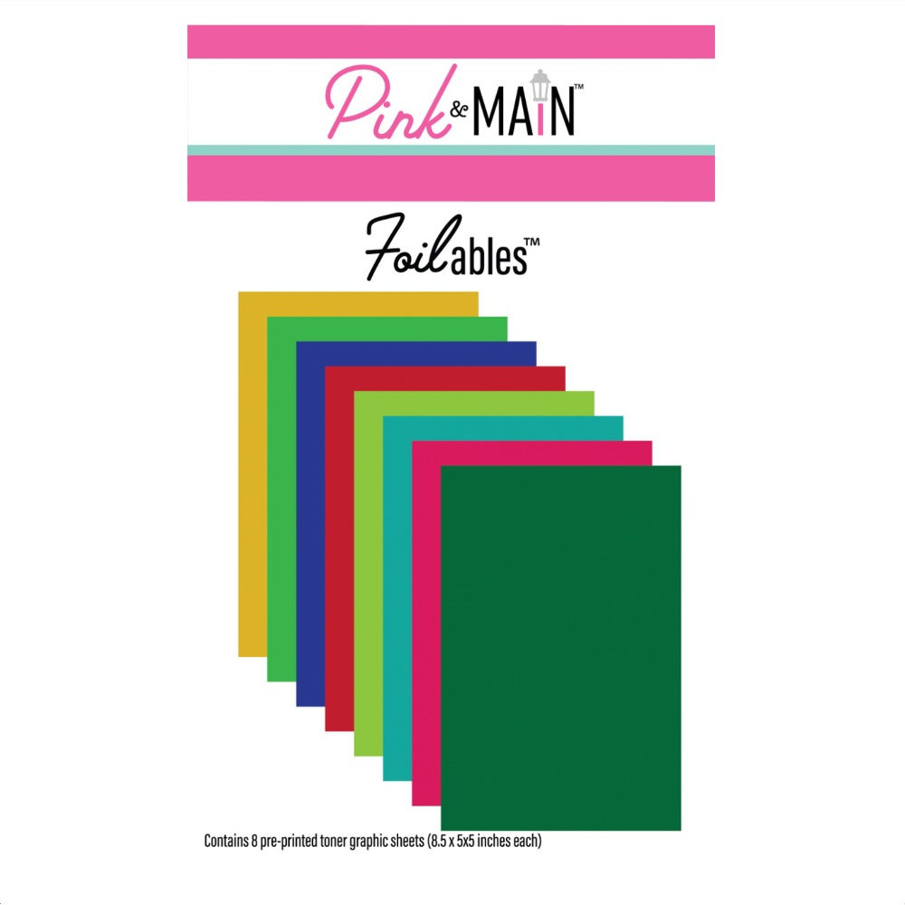 Pink and Main Christmas Color Foilables Toner Sheets pmf355