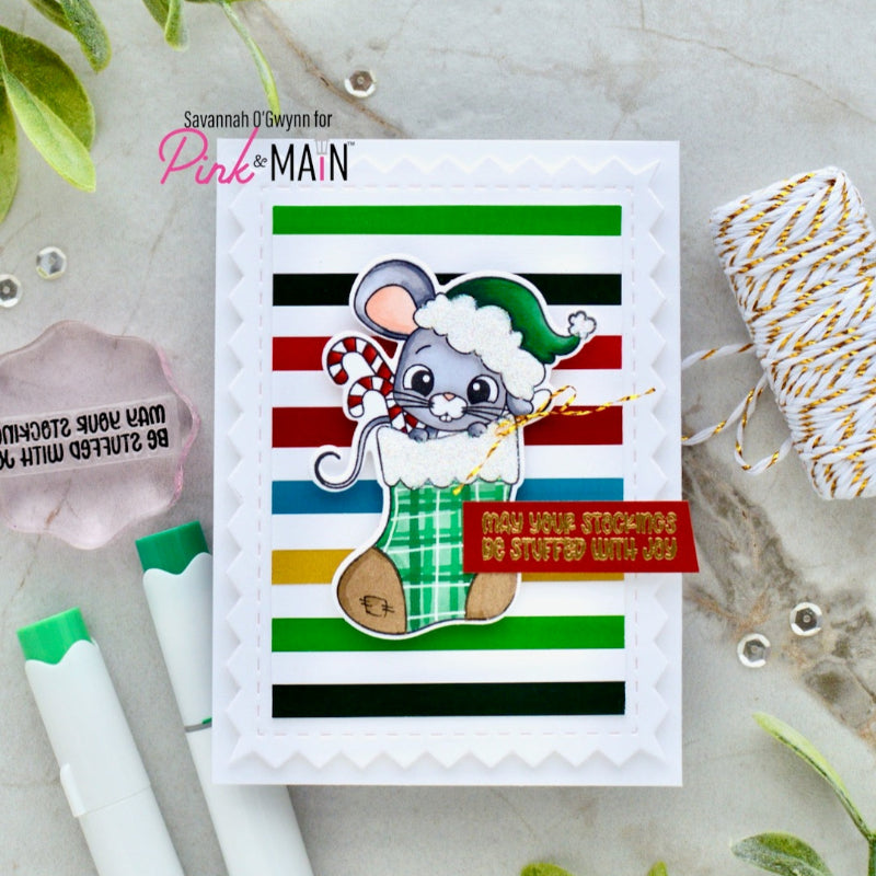 Pink and Main Christmas Color Foilables Toner Sheets pmf355 stocking