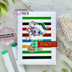 Pink and Main Christmas Color Foilables Toner Sheets pmf355 stocking