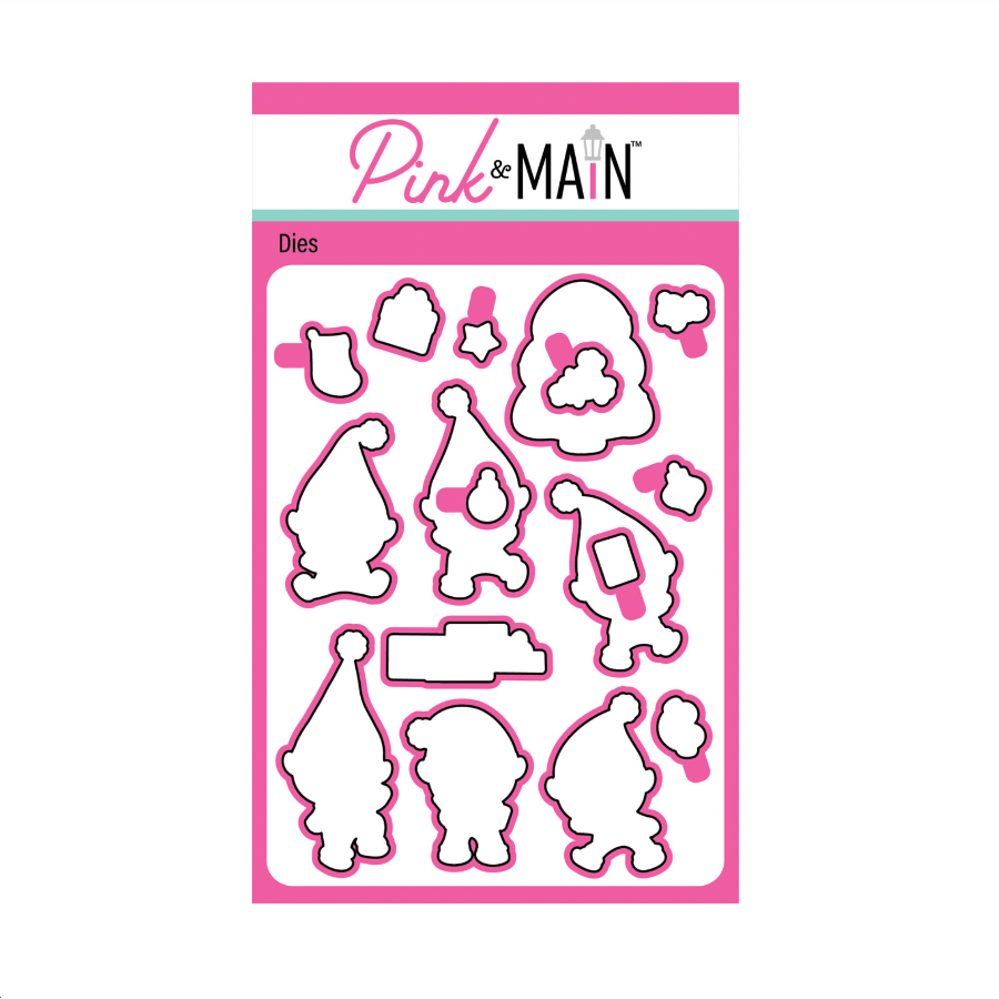Pink and Main Christmas Elves Clear Stamp and Die Set image 2