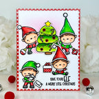 Pink and Main Christmas Elves Clear Stamps pm0818 ornaments