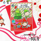 Pink and Main Christmas Elves Clear Stamps pm0818 presents