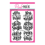 Pink and Main Christmas Spotlight Sayings Clear Stamps pm0819