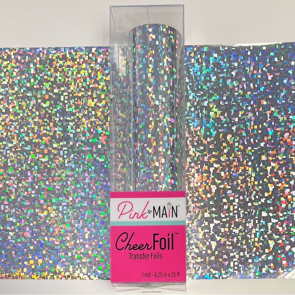 Pink and Main City Lights Silver Cheerfoil Roll pmf302
