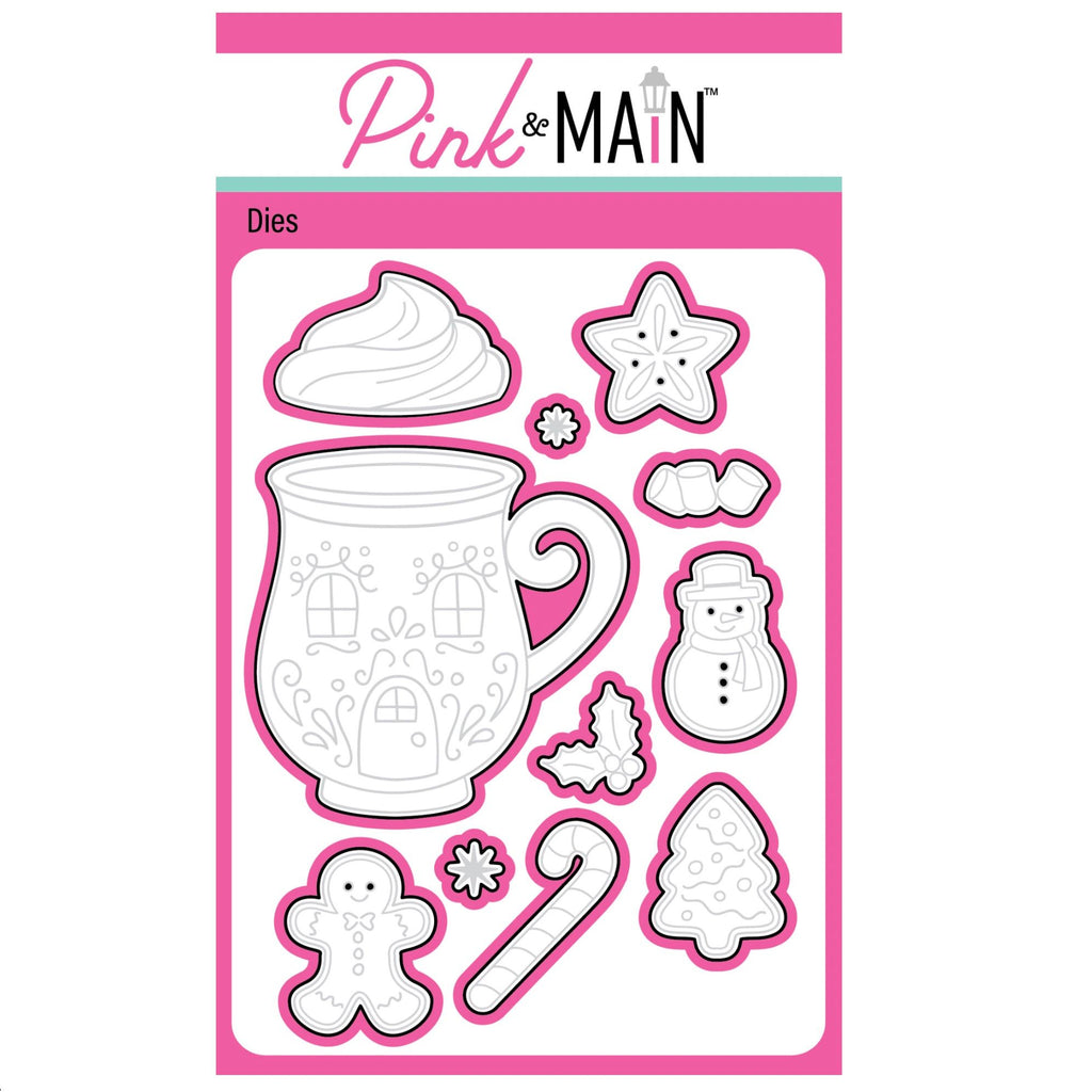 Pink and Main Cocoa and Cookies Clear Stamp and Die Set product image 2