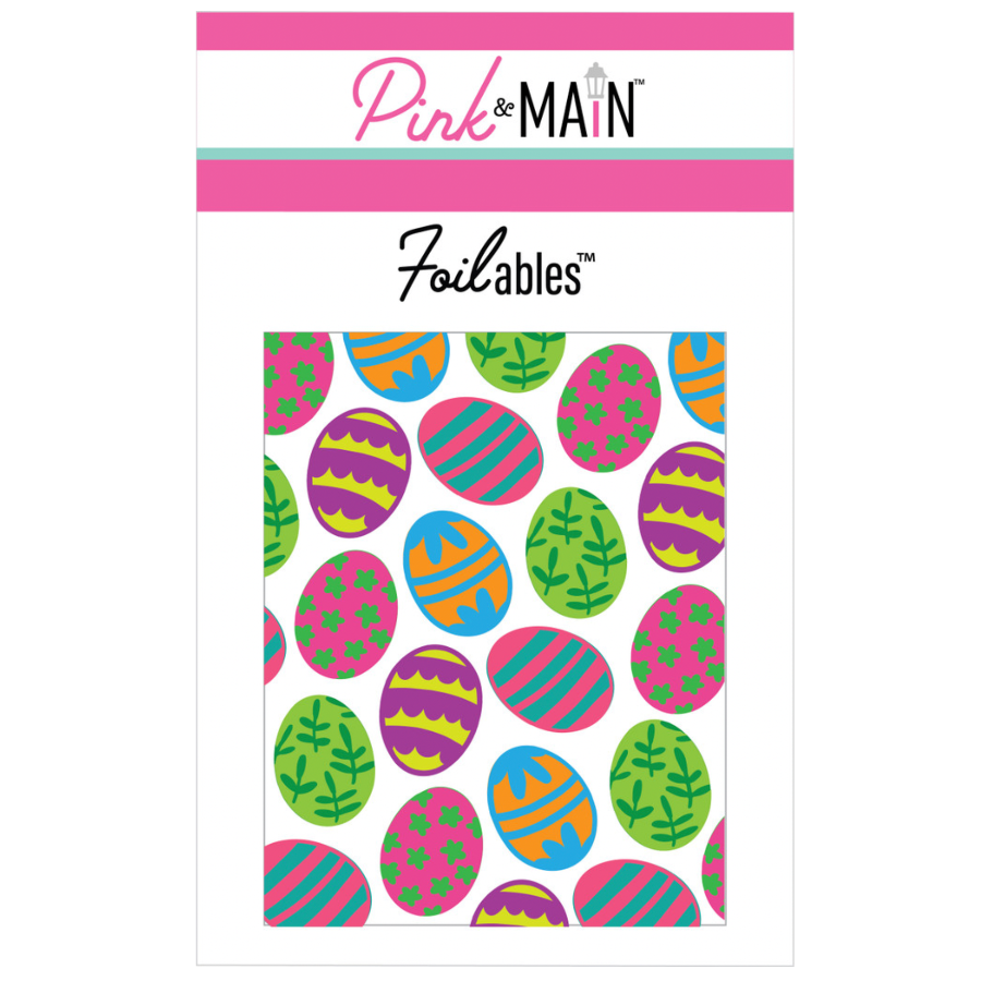 Pink and Main Colored Eggs Foilables Panels pmf382