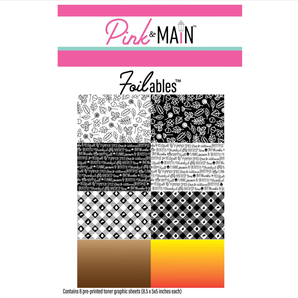 Pink and Main Colorful Fall Foilables Sheets pmf422