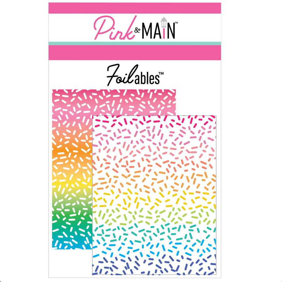 Pink and Main Colorful Sprinkles Foilable Panels pmf379