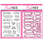 Pink and Main Comfy and Cozy Clear Stamp and Die Set