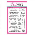 Pink and Main Comfy and Cozy Clear Stamp and Die Set product image 1