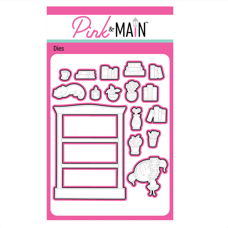Pink and Main Cozy Shelf Clear Stamp and Die Set image 2