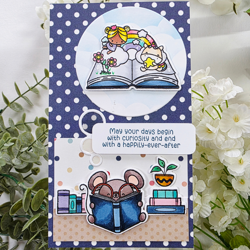 Pink and Main Cozy Shelf Clear Stamp and Die Set little plant