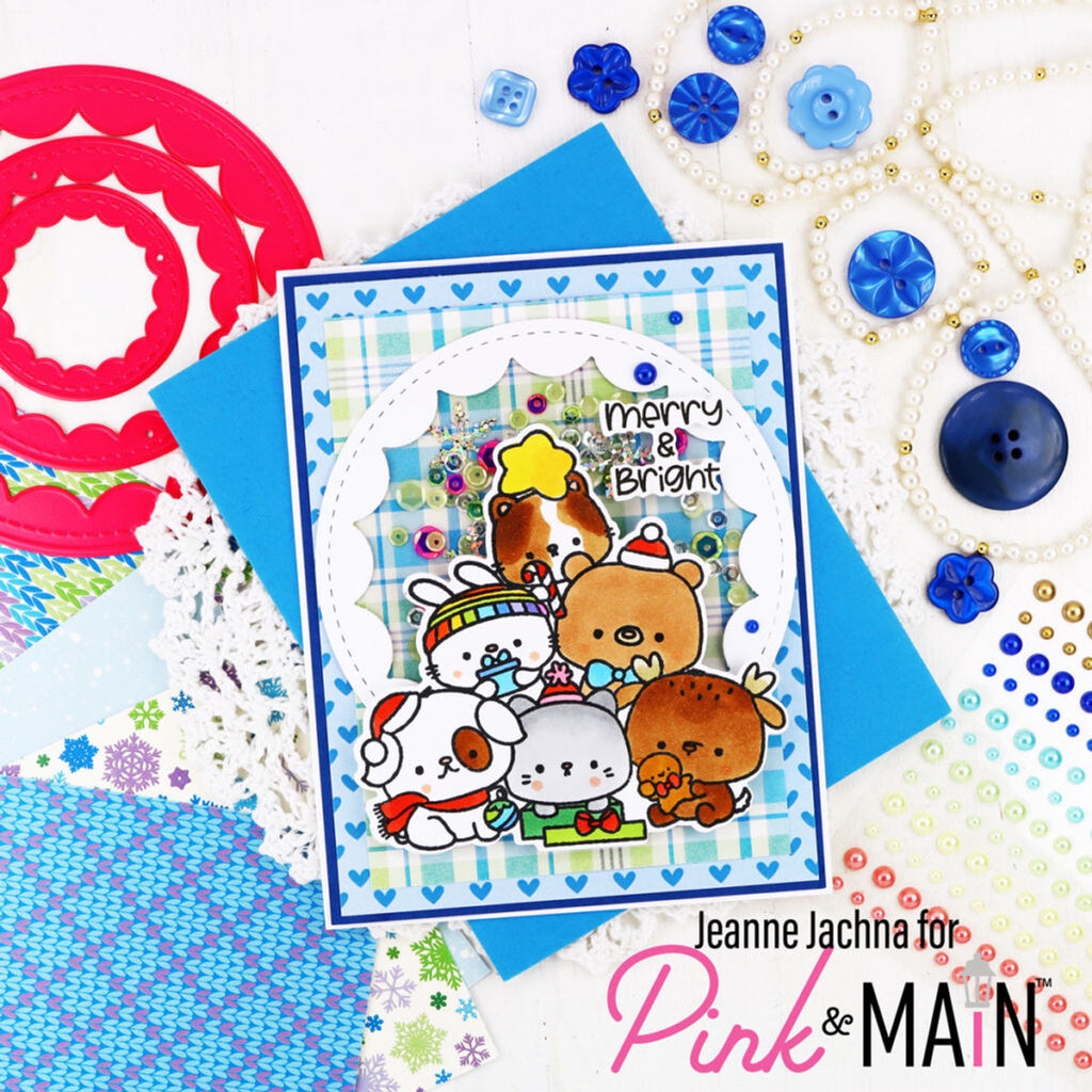 Pink and Main Cozy Winter 5.5 x 8.5 Paper Pack pmp156 puppy