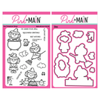 Pink and Main Crafted By Clear Stamp and Die Set