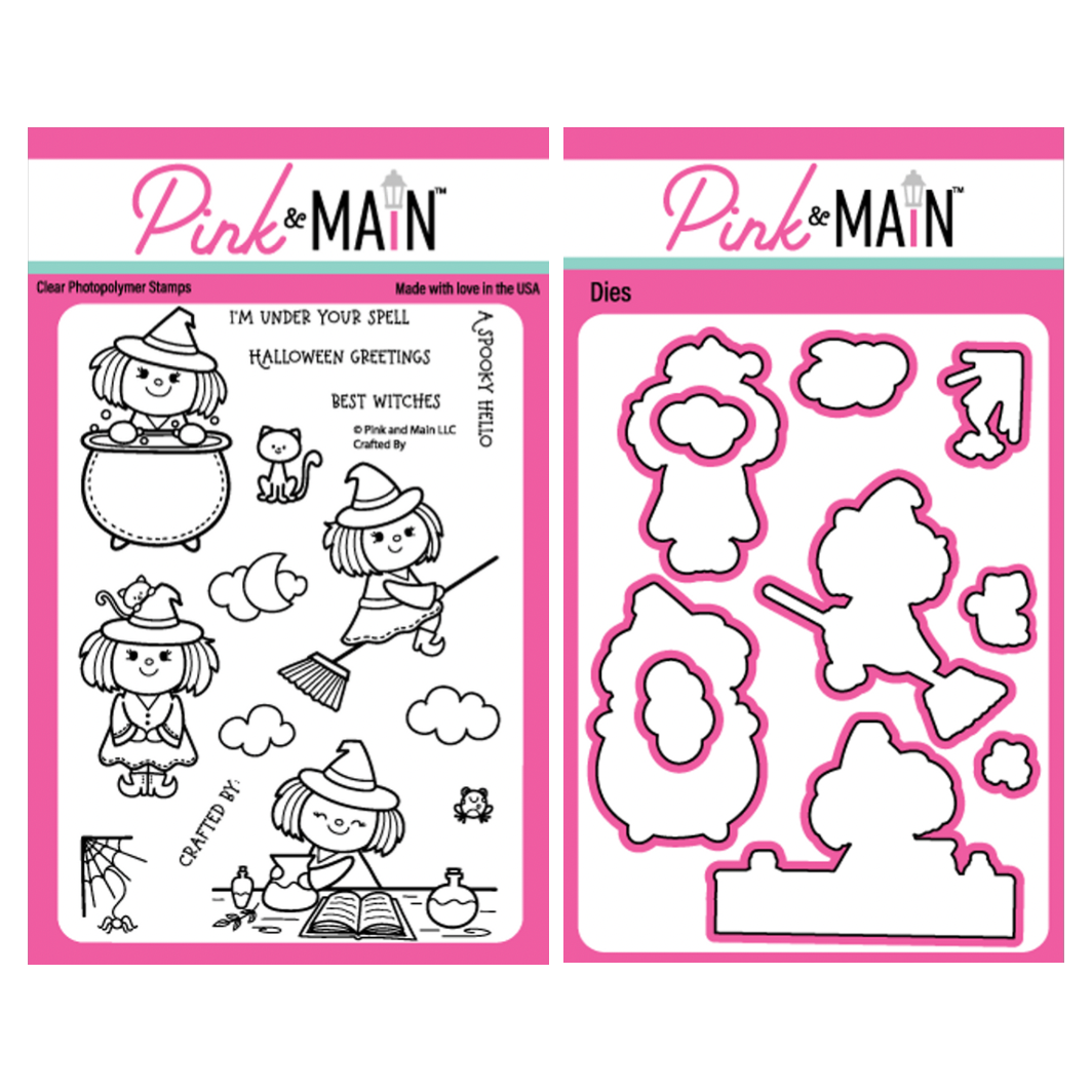Pink and Main Crafted By Clear Stamp and Die Set