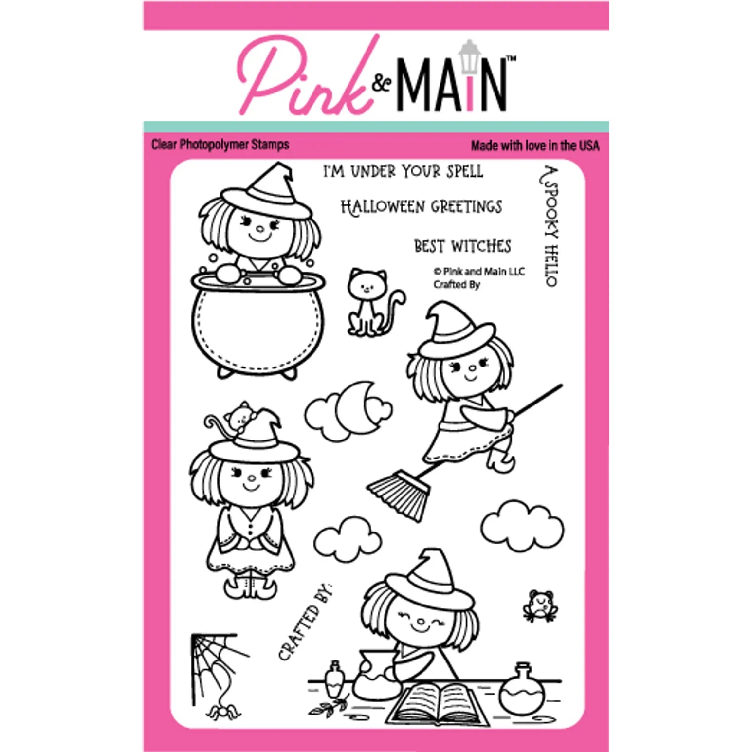 Pink and Main Crafted By Clear Stamps pm0726*