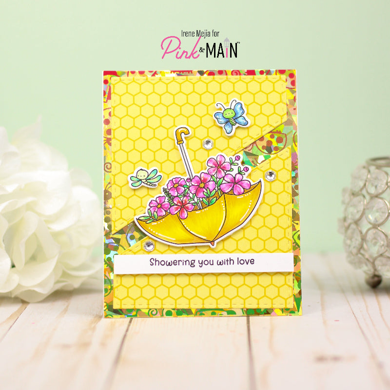 Pink and Main Cute As A Bug Foilables Sheets pmf323 with love