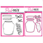 Pink and Main Cute Little Jar Clear Stamp and Die Set