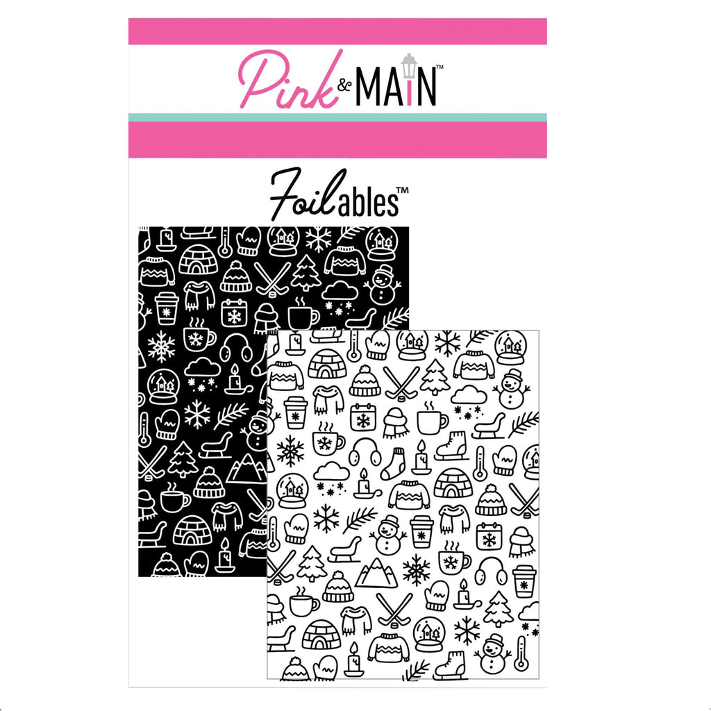 Pink and Main Cute Winter Icons Foilables Panels pmf446
