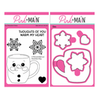 Pink and Main December Mug Clear Stamp and Die Set