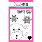 Pink and Main December Mug Clear Stamp and Die Set image 1