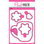 Pink and Main December Mug Clear Stamp and Die Set image 2