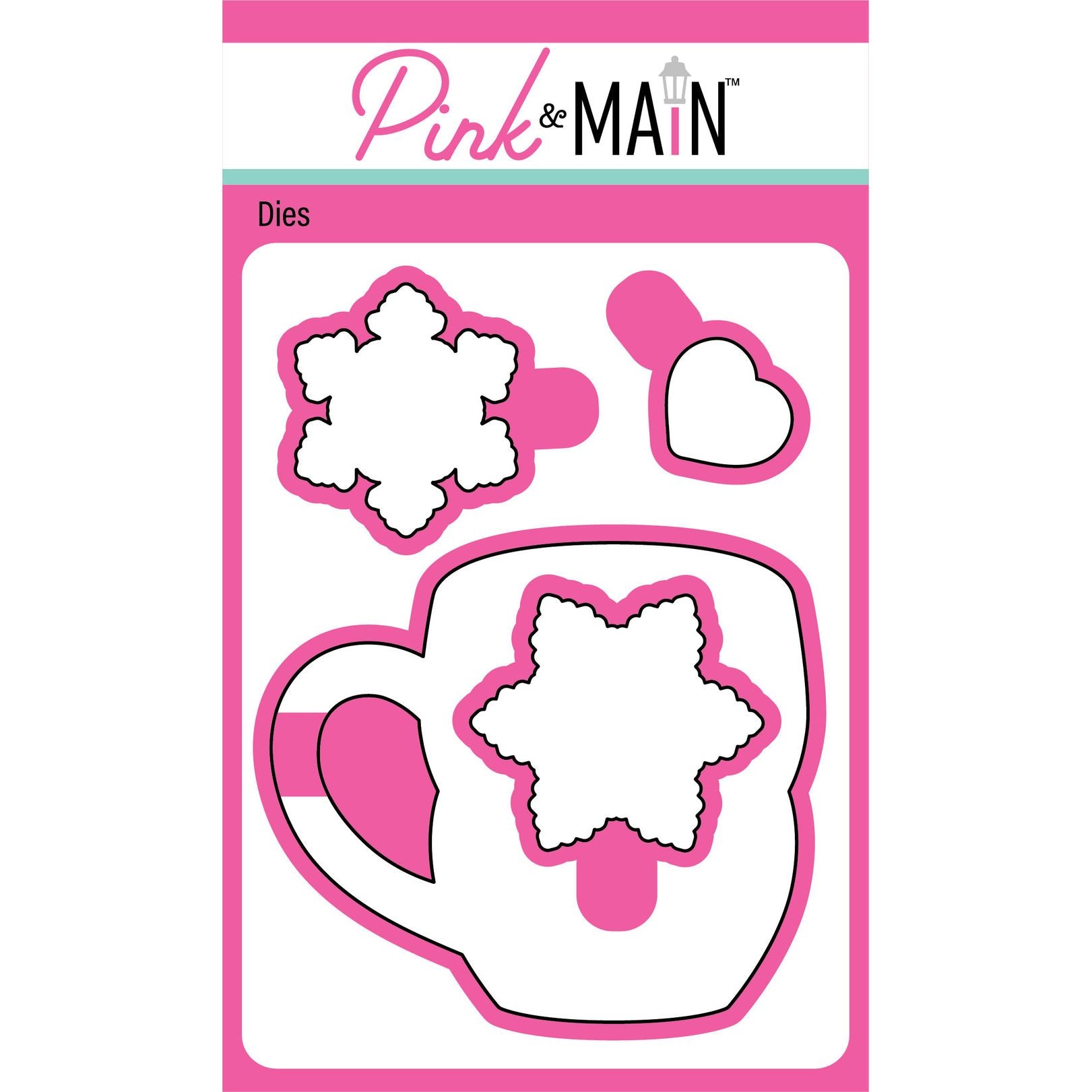 Pink and Main December Mug Clear Stamp and Die Set image 2