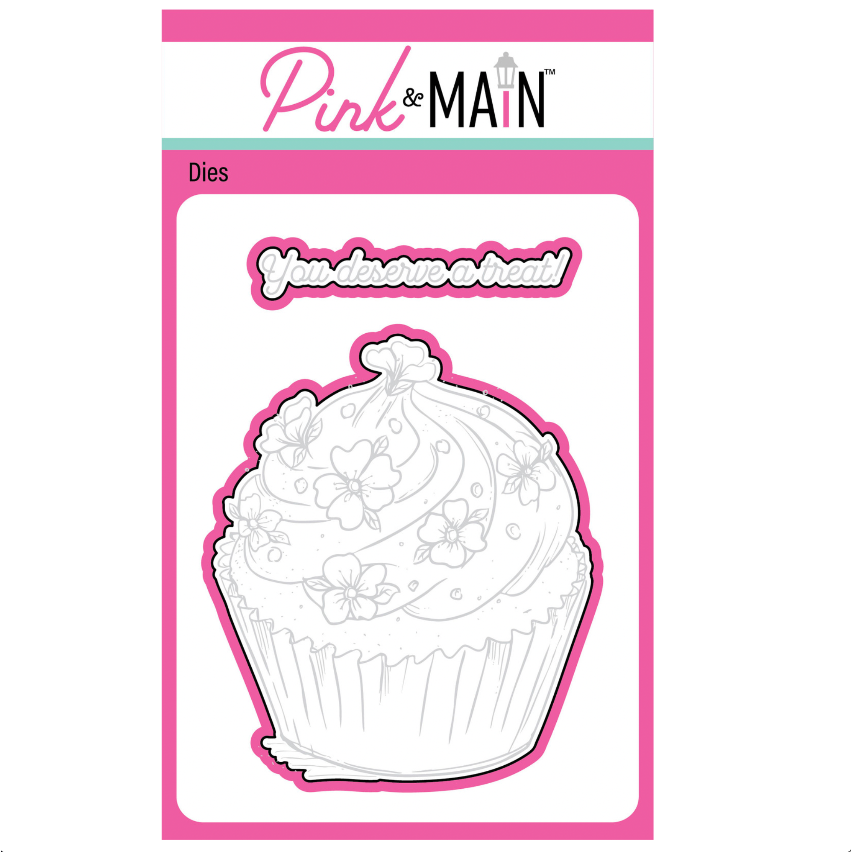 Pink and Main Deserve a Treat Clear Stamp and Die Set image 2