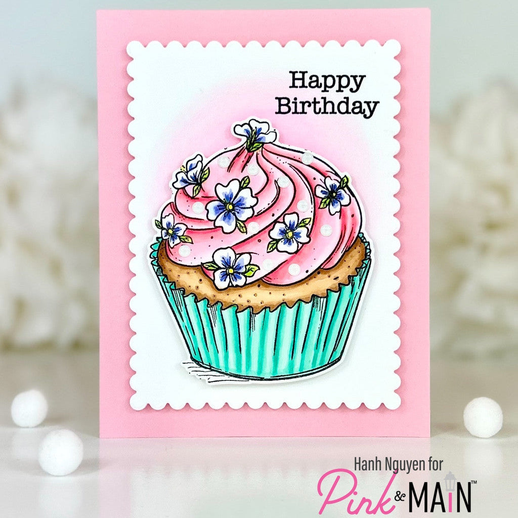 Pink and Main Deserve a Treat Clear Stamps pm0858 happy birthday