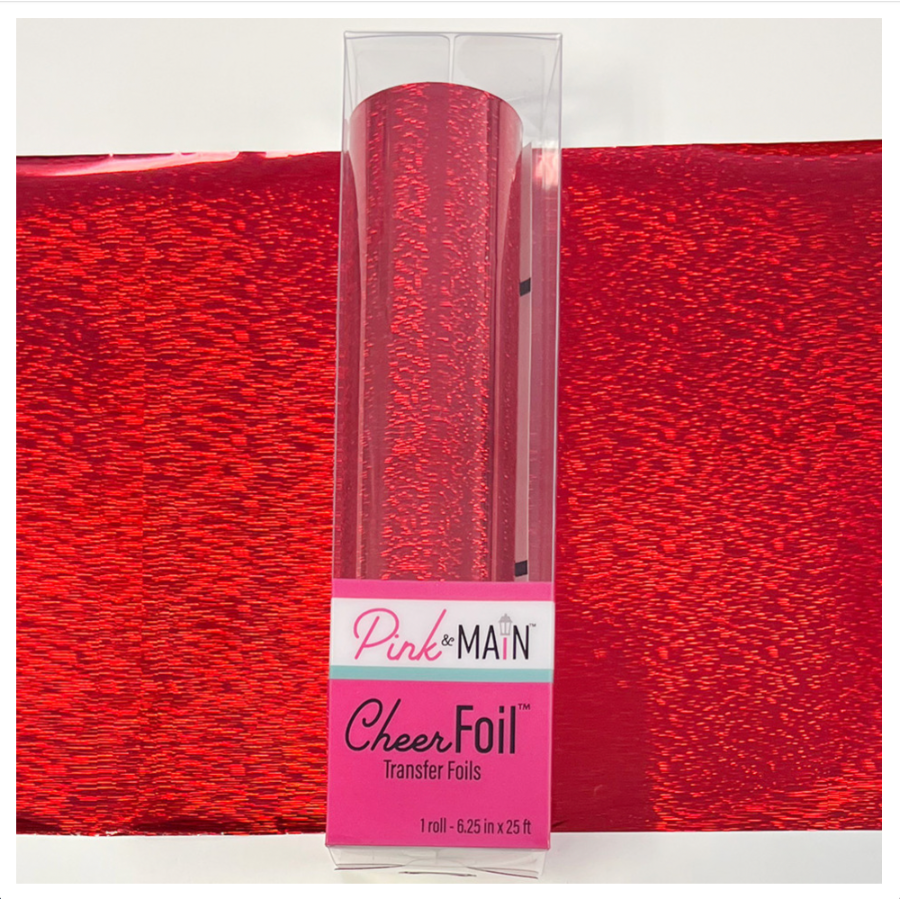 Pink and Main Dimensional Red CheerFoil Roll pmf334