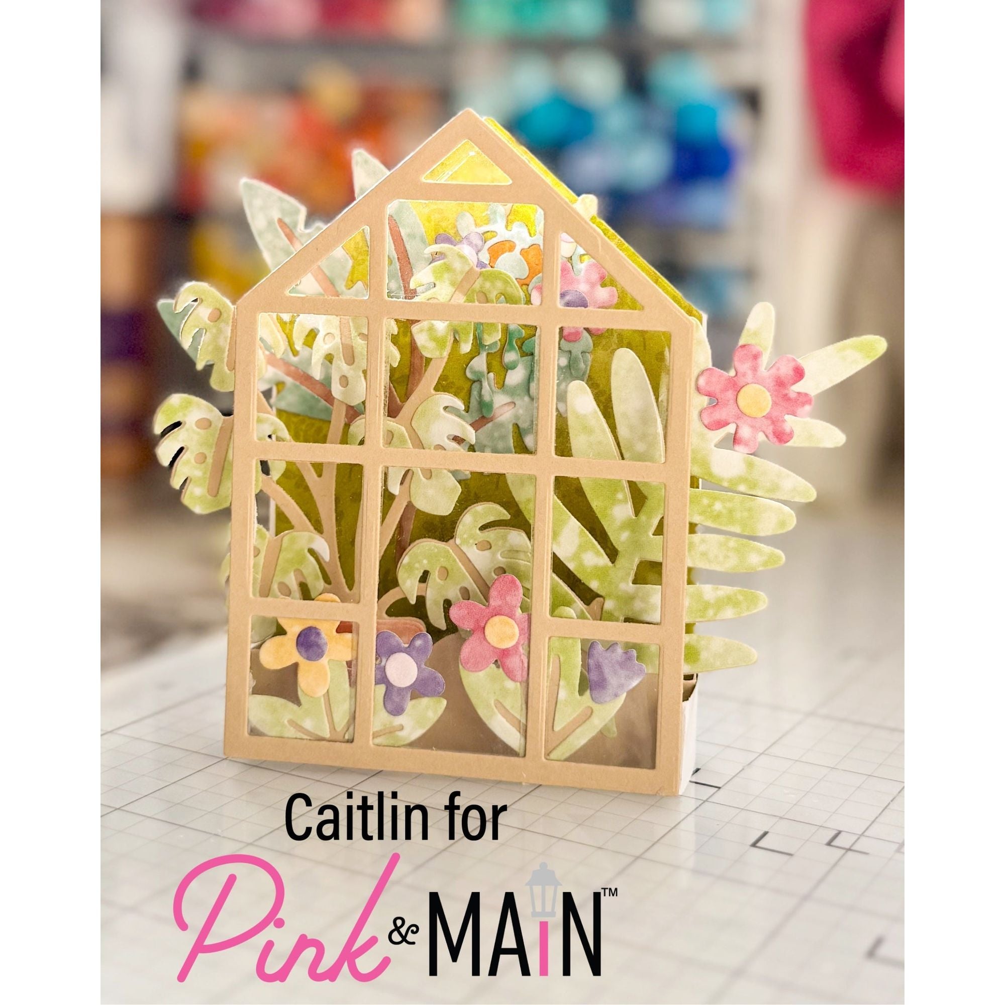 Pink and Main Distress Tones 8.5 x 5.5 inch Paper Pack pmp160 plants