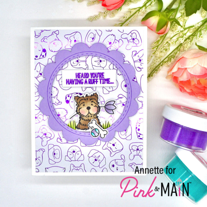 Pink and Main Dogs Foilable Panels PMF095 purple