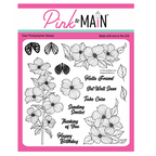 Pink and Main Dogwood Blooms Clear Stamp and Die Set image 1