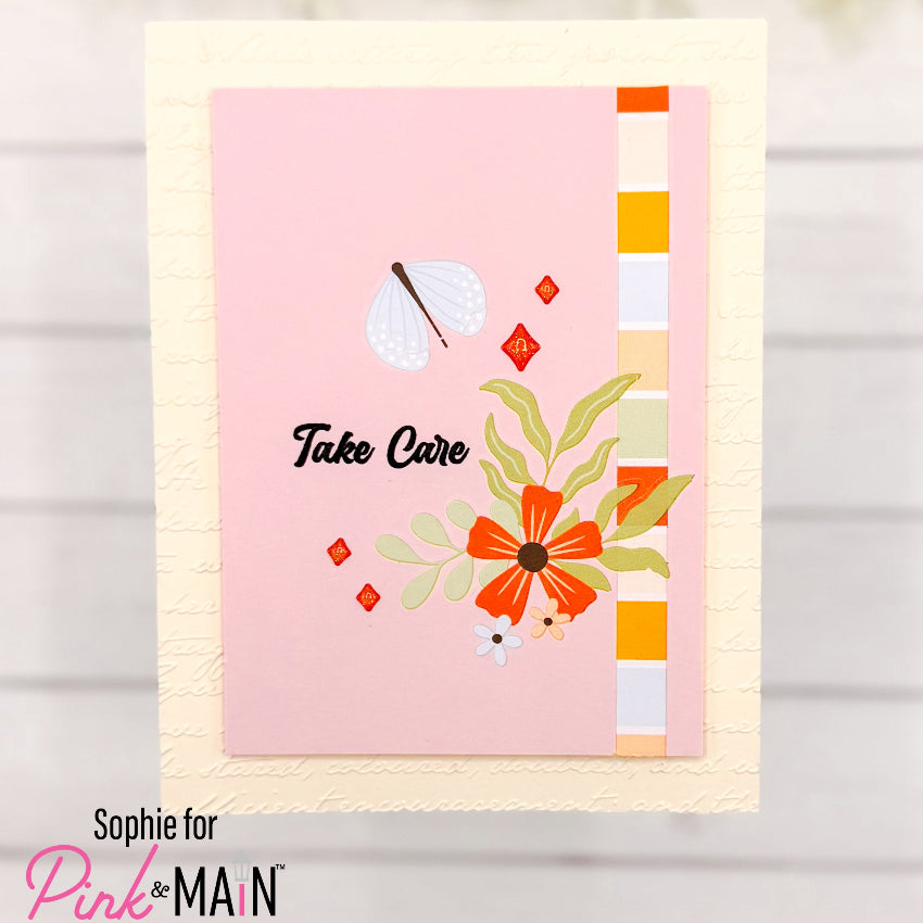 Pink and Main Dogwood Blooms Clear Stamps pm0878 take care