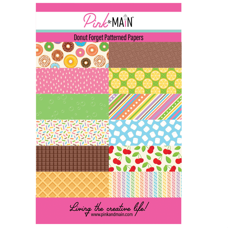 Pink and Main Donut Forget 8.5 x 5.5 inch Paper Pack pmp185