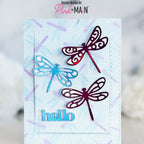 Pink and Main Dream Dragonflies Dies pnm871 hello