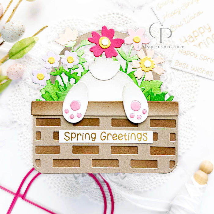 Pink and Main Easter Basket Pop Up Card Dies pnm831 cute bunny toes | color-code:ALT01