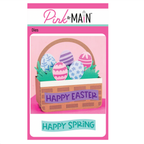 Pink and Main Easter Basket Pop Up and Bunny Tail Basket Add On Die Set image 1