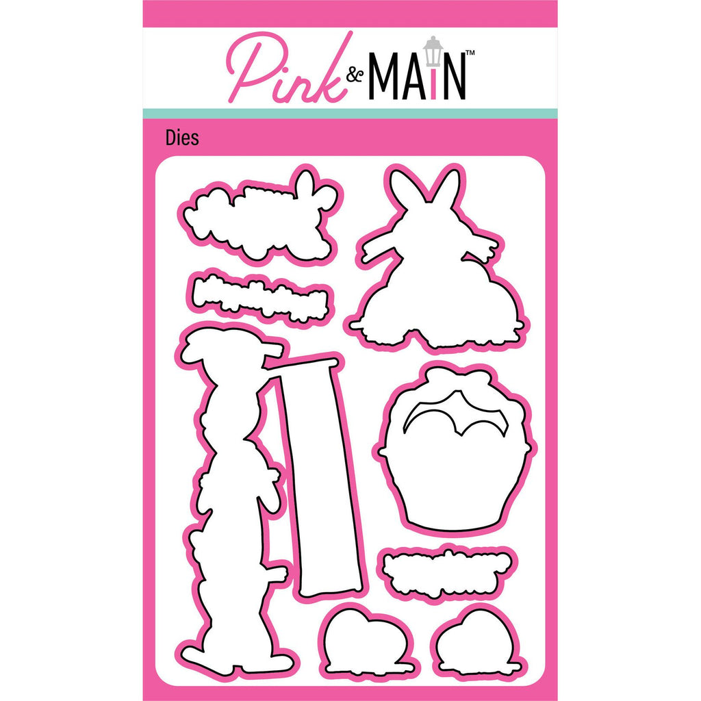 Pink and Main Easter Flag Dies pnm714