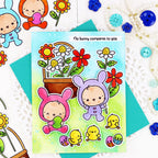 Pink and Main Egg-stra Sweet Dies pnm828 chicks and bunnies