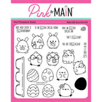 Pink and Main Eggstraordinary Clear Stamps pm0758