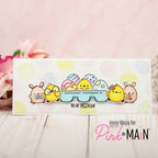 Pink and Main Eggstraordinary Clear Stamps pm0758 bunnies