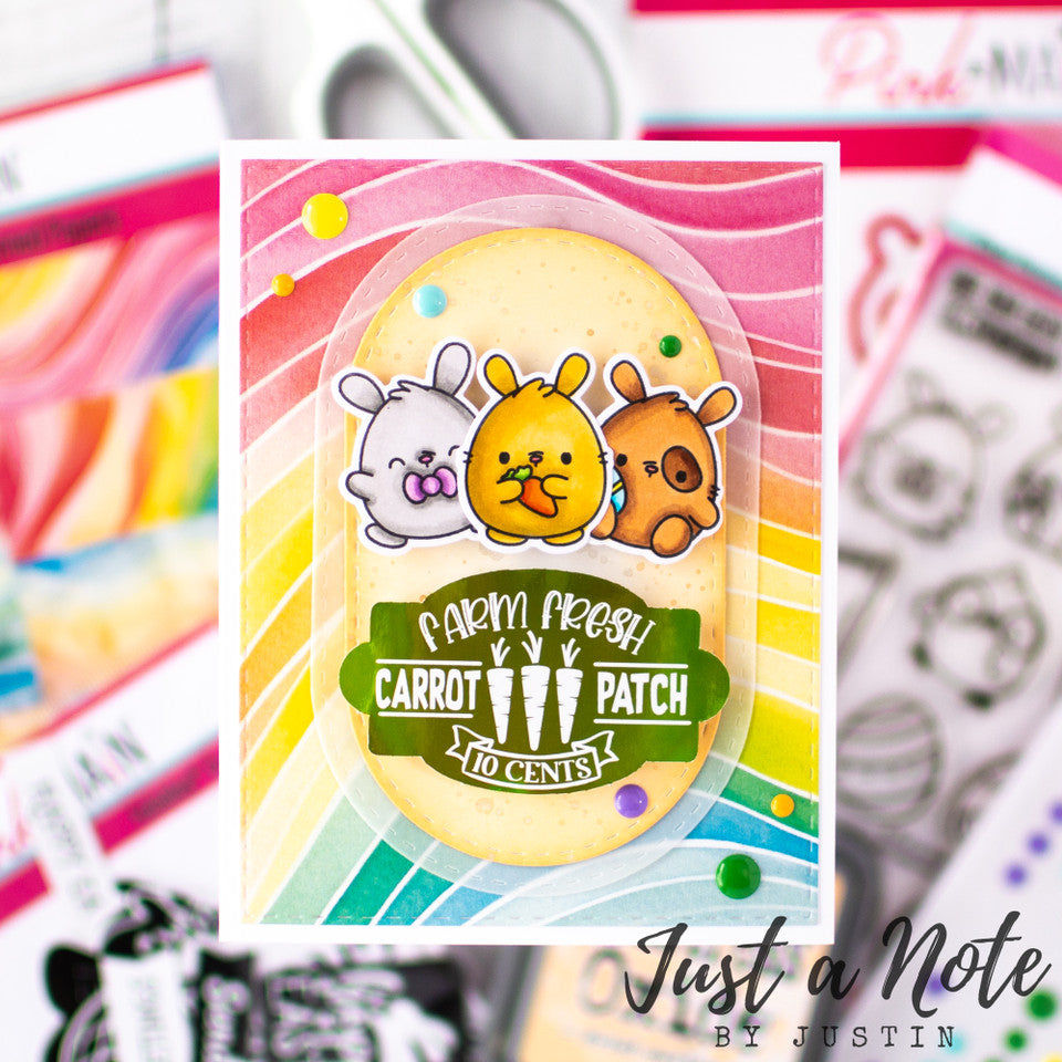 Pink and Main Eggstraordinary Clear Stamps pm0758 carrot
