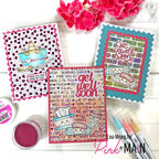 Pink and Main Fairy Wings Violet Cheerfoil Roll PMF020 get well soon