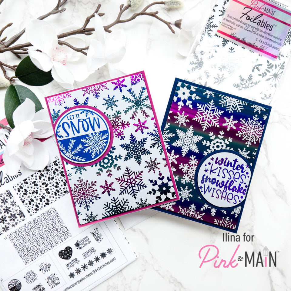 Pink and Main Fairy Wings Violet Cheerfoil Roll PMF020 snowflakes