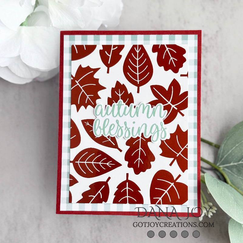 Pink and Main Fall Gingham 8.5 x 5.5 inch Paper Pack pmp177 blessings